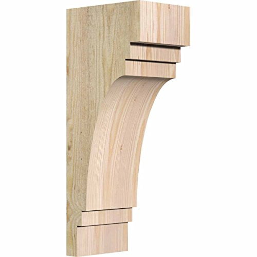 Ekena Millwork COR06X08X20PEC00RDF Pescadero, 8"D x 20"H, 6"W Douglas Fir (Rough Sawn Corbel)