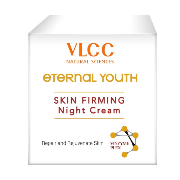 VLCC Crème de Nuit Raffermissante pour la Peau Jeunesse Éternelle, Crème pour le Visage, 50 ml