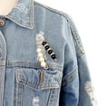 thumbnail image 3 of Broche de perlas con alfileres de seguridad para mujer, ideal para chal, vestido, bufanda, suéter, decoración. Blanco, 3 of 9