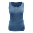 thumbnail image 5 of Sngxgn Women's Camisole Tank Top Undershirt Spaghetti Strap Basic Camisoles(Blue,M), 5 of 6