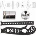 thumbnail image 2 of ZOUSSIQI Multifunctional Drawing Ruler Black Iron Versatile Drawing Ruler Tool Innovative Painting Magnetic Compass Measurement CA919-34416, 2 of 8