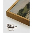 thumbnail image 5 of Drsoum Vintage Mountain River Landscape Decor 16x16in Natural Framed Hallway Bathroom Office Decor, 5 of 5