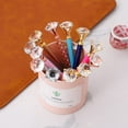 thumbnail image 2 of Diamond Pens Fun Fancy Crystal Diamond Pen For Women, Bling Metal Pens, Black Ink, 12 Count (Mixed Colors), 2 of 5