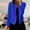 Blue, variant on Abomasnow Women's Work Office Cardigan Blazer Elegant Stretch High Neck Long Sleeve Open Front Jacket Suit Blazer