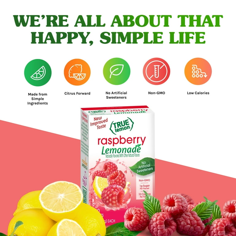 True Lemon Raspberry Lemonade Drink Mix
