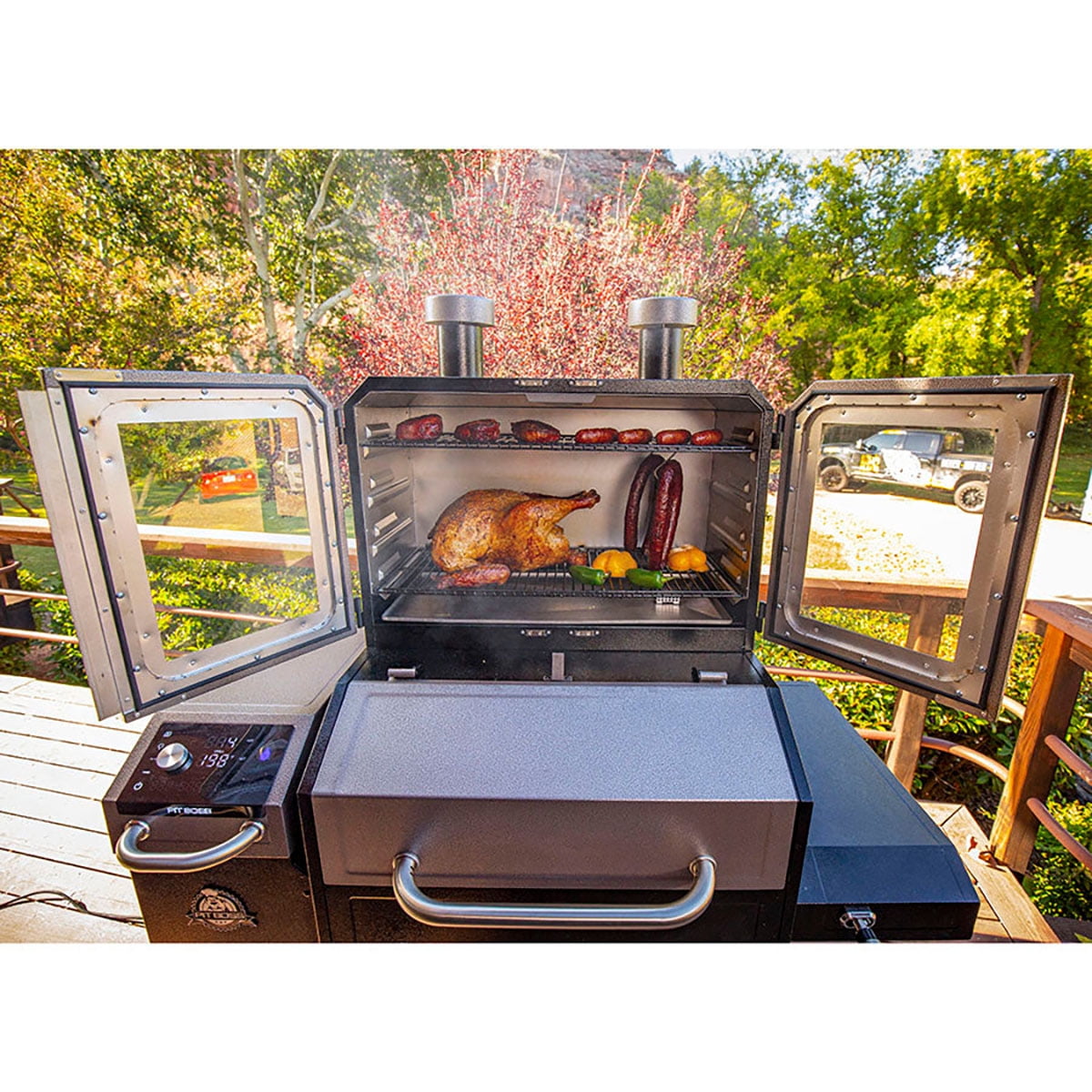 Pit Boss® Platinum Series Lockhart Pellet/Smoker Combo Grill with Wi-Fi® and Bluetooth®
