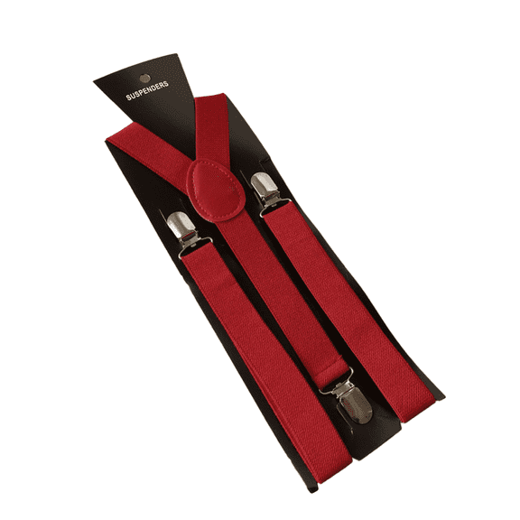 GASTROPOD 2026 New Suspenders for Men Elastic Men'S Suspenders Adjustable Length Mens Suspenders 2.5Cmx100Cm,Red for Formal Wear, Daily Outfits, Casual Styling, Work Attire, Stylish Accessory