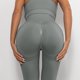 thumbnail image 4 of Pantalones de yoga elásticos de cintura alta para mujer - Leggings opacos con cintura en forma de V y efecto fruncido en los glúteos, 4 of 6