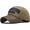 Deep Khaki, variant on Men's Distressed Vintage Baseball Cap Sun Hat Driver Cap Washed Trucker Hat with PU Leather Front