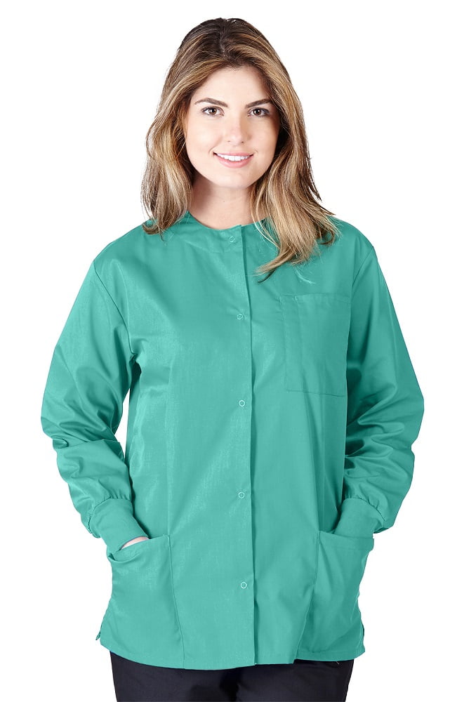 M&M SCRUBS Medical Scrub Jacket G102 (Surgical Green, Medium)