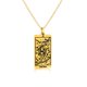 thumbnail image 1 of JeenMata Collar de Tarot - El Loco - Colgante de Tarot Personalizado para Unisex en Baño de Oro Amarillo, 1 of 6