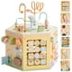thumbnail image 1 of Cubo de actividad ROBOTIME de madera 13 en 1 para niños pequeños a partir de 1 año, 1 of 9