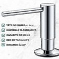 thumbnail image 3 of 2025, Mizzo Govaro Style Soap Dispenser Featuring 360-Degree Swivel Spout - Ideal Refillable Liquid Soap Dispenser for Kitchen Sink - Chrome), 3 of 4
