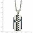 thumbnail image 5 of Stainless Steel Brushed And Polished Black Ip-Plated Cross 24In Necklace Made In China -Jewelry By Sweet Pea, 5 of 8