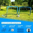 thumbnail image 3 of Ksports Squad Outdoor Portable Soccer Goal Set Kids Training Equipment, 4 x 3', 3 of 10