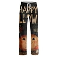thumbnail image 4 of Halloween Womens Pajama Pants Cute Print Comfy Halloween Pajama Pants Casual Ghost Pumpkin Pattern Pjs Sleep Bottoms Fall Winter Lounge Pants, 4 of 5