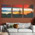 thumbnail image 6 of SHANXI Art Wall Herb Dickinson 'Whidbey Island' Gallery Wrapped Canvas 12"x16"x3pcs, 6 of 6