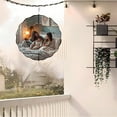 thumbnail image 4 of Elegant Metal Hanging Wind Spinners with Dynamic Sound Wave Design - Perfect for Yard and Garden Decor Adds Modern Charm, 4 of 6