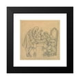 thumbnail image 2 of Antoon Derkinderen 20x21 Black Modern Framed Museum Art Print Titled - Design for Wall Painting in the Beurs Van Berlage; Tsar Peter the Great, Who is Taught in Seafarage by Mayor Nicolaas W, 2 of 5