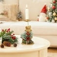 thumbnail image 7 of Christmas Candle Holders Set, Metal Holiday Decor with Traditional & Modern Design, Festive Tabletop Candle Stand for Creating Warm Atmosphere, 7 of 7