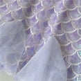 thumbnail image 6 of WhouRiu Big Girl Dresses Fish Scale Prints Halter Tulle Dresses Child Sleeveless Stylish Summer Princess Dress Purple,Size 7-8 Y, 6 of 6