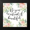 thumbnail image 2 of Jacobs, Cindy 12x12 Black Modern Framed Museum Art Print Titled - Be Your Own Kind of Beautiful, 2 of 5