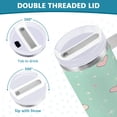 thumbnail image 5 of Love Pattern Insulated Tumblers 40oz Double-Walled Stainless Steel Water Bottles Car Handle, 5 of 8