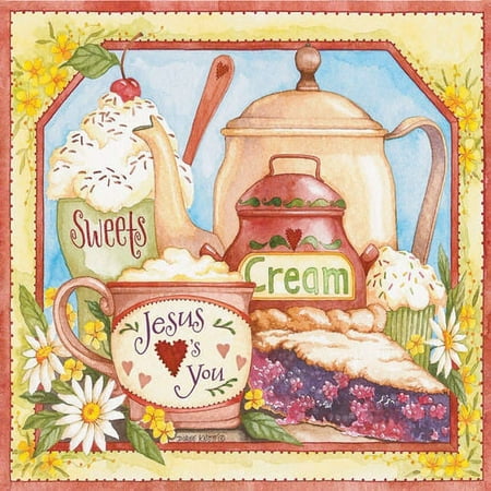 Napkin-Everyday: Jesus Loves You (6.5" X 6.5")-6 Packages Containing 20 Napkins
