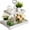 Rustic, variant on Two Tiered Tray Cupcake Stand Farmhouse Rustic 2 Tiered Serving Tray for Home and Kitchen Decor, Party, Weddings-Holiday Decoration Customizable Display Options(White)