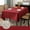 Red, variant on Cterwk Linen Tablecloth Rectangle Waterproof Table Cover Farmhouse Table Cloth for Dining Christmas Weddings Birthday Party, 51" x 51"