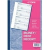 TOPS Money/Rent Receipt Book, 3-Part, Carbonless, 11 x 7-5/8 Inches, 4 Receipts/Page, 100 Sets per Book