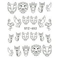 thumbnail image 3 of Xingzhi Cartoon Animal Line Drawing Nail Stickers DIY Fake Full Nail Tip Decals Beauty Art Tools, 3 of 9