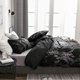 thumbnail image 5 of Black Marbled Polyester 3Pcs Bedding Set - EU Double Size, 5 of 5