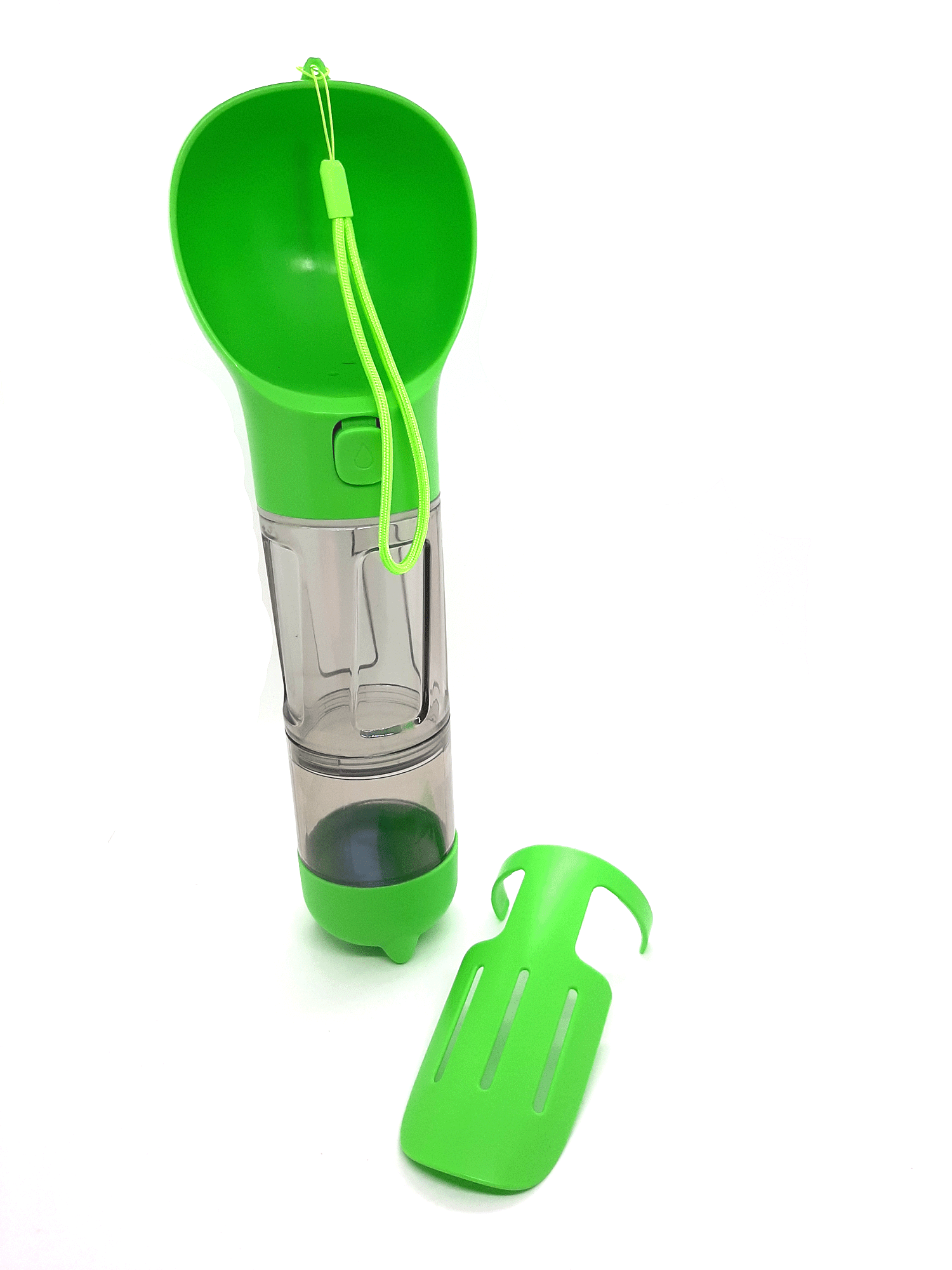 Dog Travel Water Bottle for Walking (Green) 300ml Portable Pet Water