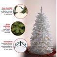 thumbnail image 5 of National Tree Company Kingswood Fir 4.5 Foot Artificial Pre-Lit Tree, White, 5 of 5