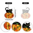 thumbnail image 7 of Halloween Decorations-Stained Glass Style Halloween Acrylic Hanging Decor,Black Cat On Pumpkin Decor,Colorful Acrylic Pendant for Window Home Fall Party Decor Halloween Gifts, 7 of 7