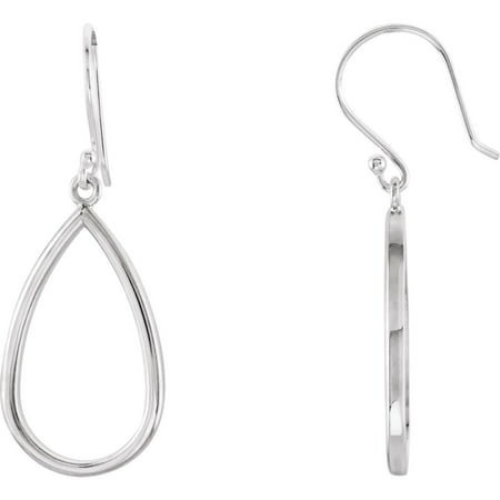 925 Sterling Silver Pear Shaped Dangle Earrings for Women