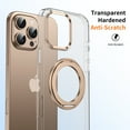 thumbnail image 3 of Magnetic 360° Rotation Ring Stand for iPhone 15 Pro Case, Military Drop Protection, Compatible with MagSafe, Non-Yellowing, With Kickstand,Shockproof Anti-fall Phone Case Cover,Desertgold, 3 of 13