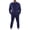 Navy, variant on Men's Fleece Tracksuit 2 Piece Long Sleeve Pullover Jogging Track Suit Athletic Casual Sweatsuit Beige XL(XL)