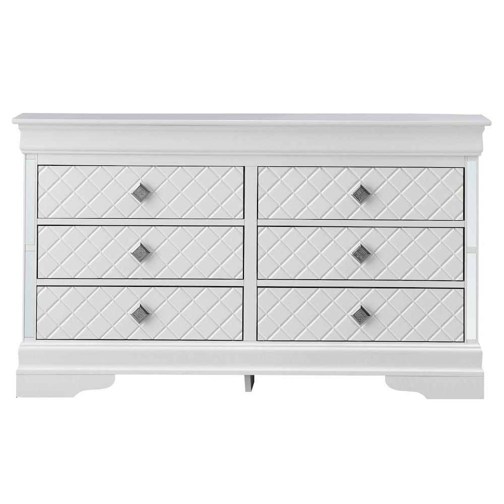 Glory Furniture Verona G6790-D Dresser , Silver Champagne