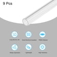 thumbnail image 3 of Acrylic Pipe Clear Rigid Round Tube 9pcs 10mm ID 12mm OD 6" for Lamps and Lanterns, Water Cooling System, 3 of 6