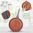 thumbnail image 5 of NutriChef Juego de utensilios de cocina antiadherentes de 11 piezas, sin PTFE/PFOA/PFOS, juego de ollas y sartenes con cacerola, sartenes, ollas, tapas, utensilios, gris, 5 of 5