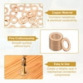 thumbnail image 3 of Uxcell Copper Washer Sealing Ring, Metric Flat Sealing Gasket Crush Washer for Screws Bolt Sump Plugs Oil Drain 25 10 x 6 x 1 mm, 3 of 5