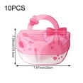 thumbnail image 6 of Wedding Candy Bags 10pcs Cute Bow Printed Self-Sealing Bags with Transparent Window Toteable Party Gift Bag for Birthday Wedding, 6 of 7