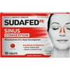 SUDAFED PE Congestion Tablets 18 ea (Pack of 2)