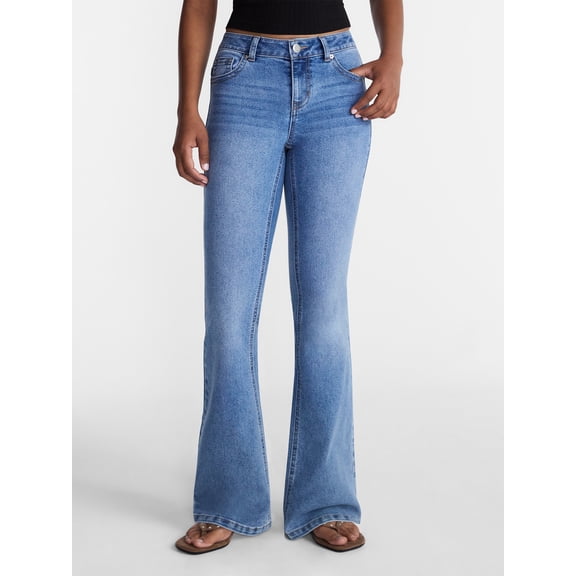 No Boundaries Novelty Stitch Bootcut Jeans, 32.5" Inseam, Women's 00-20