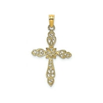 14k Passion Cross Pendant