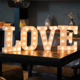 thumbnail image 3 of Luces LED de marquesina con letras, 26 letras del alfabeto iluminadas, letrero con números y letras para bodas, fiestas de cumpleaños, lámpara navideña a pilas, luz nocturna, decoración para el hogar, 3 of 5