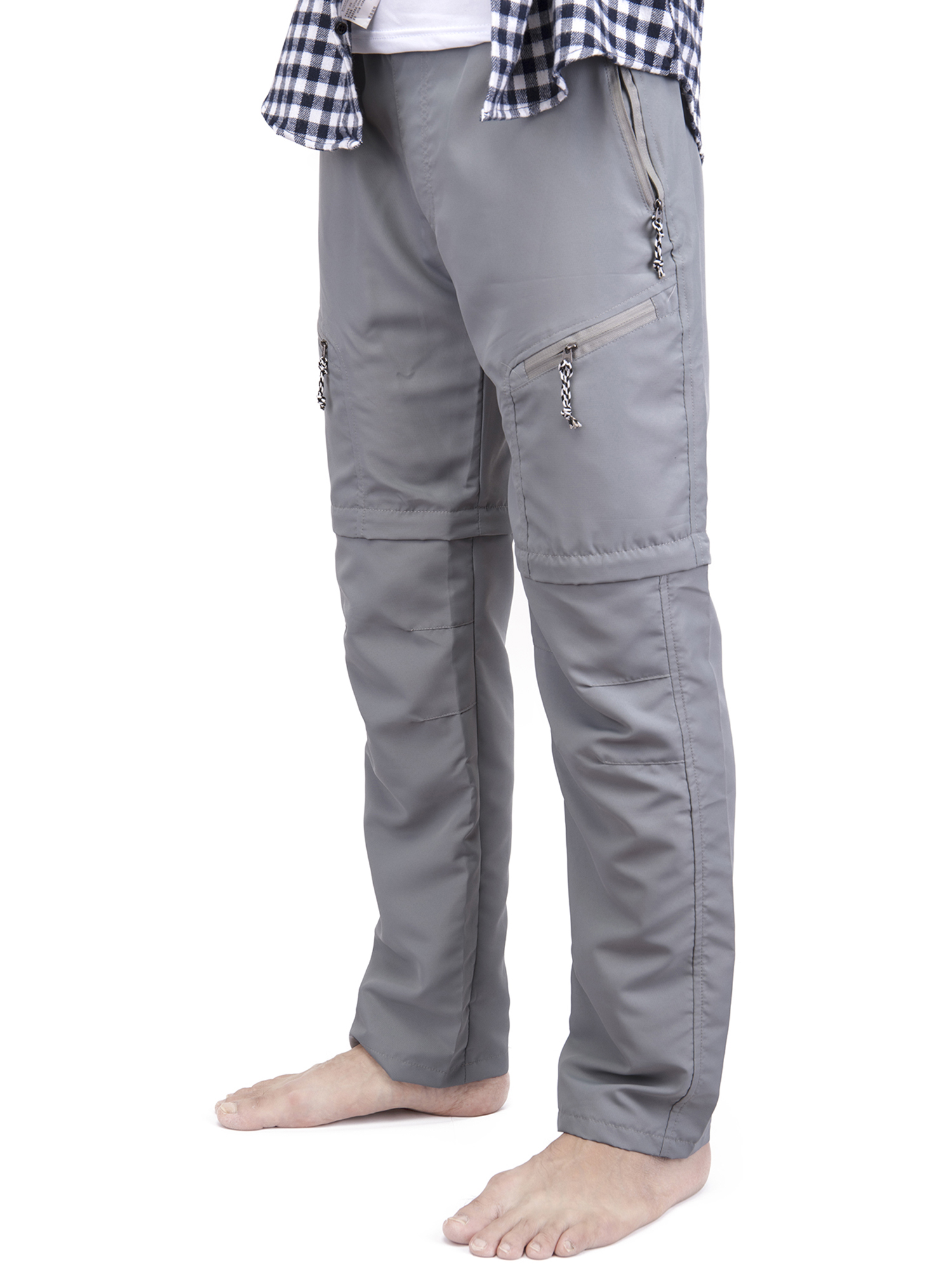 FOCUSSEXY Men's Cargo Pants Lightweight Work Pants Men's Hiking Cargo Pants Cargo Convertible Pants Men's Convertible Pant Casual Long Pants - image 4 of 7