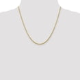 thumbnail image 2 of 10k Yellow Gold 2.25mm Extra Light Rope Chain Necklace Pendant Charm, 2 of 9